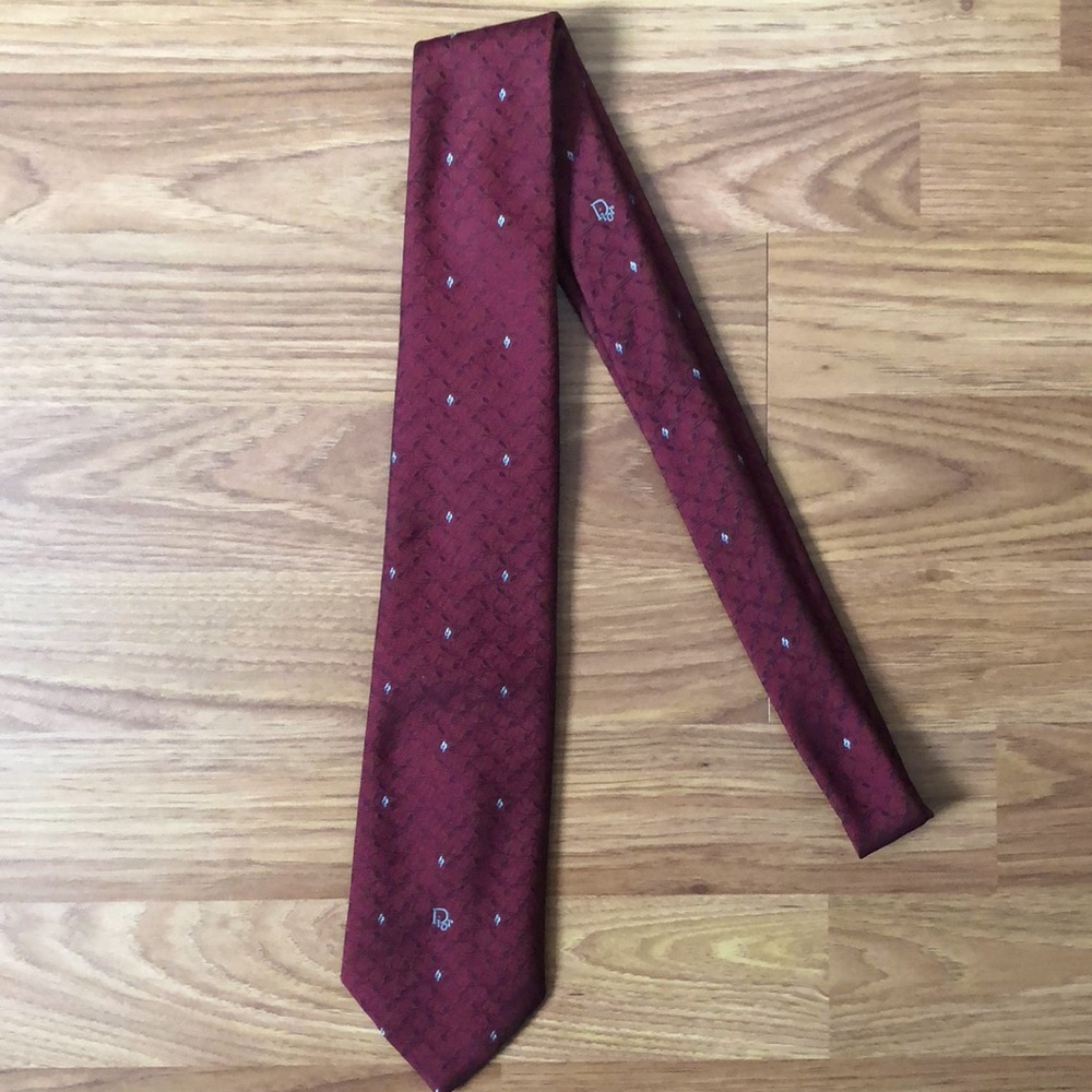 Vintage Christian Dior Print Tie